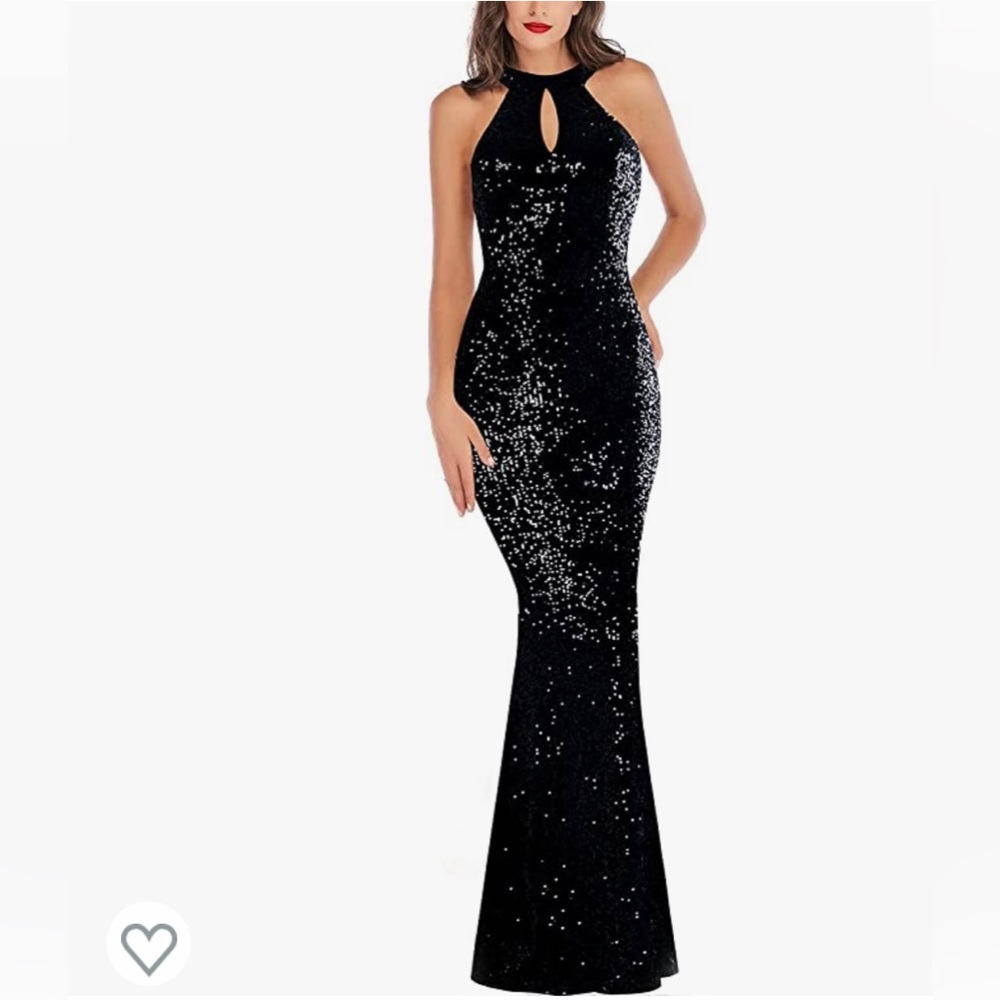 LONG SPARKLY SEQUENCE DRESS BRAND NEW WITH TAGS